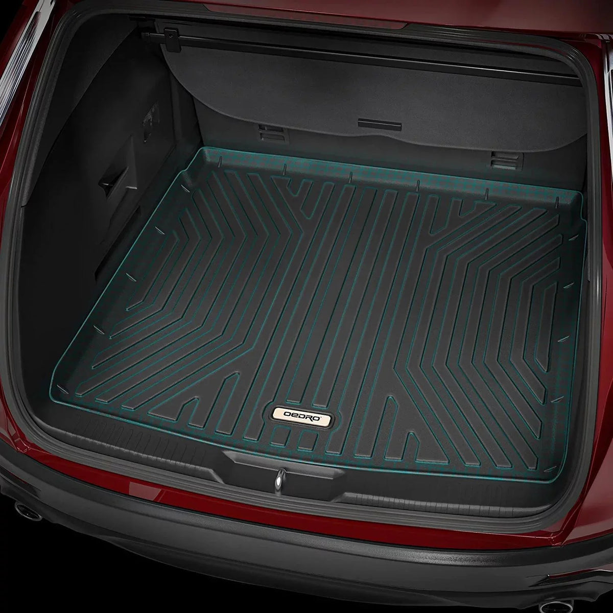 Ledkingdomus Cargo Mats for Trunk Liner Floor Mat 3D Molded All-weather for 2017-2021 Mazda -5