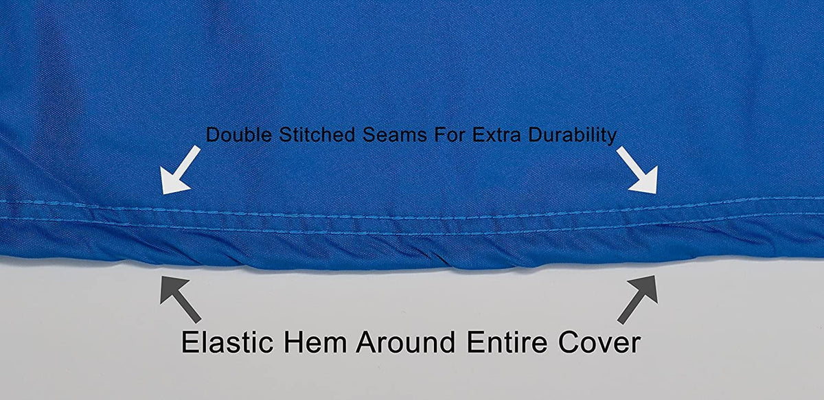 Custom Contour Fit Weatherproof Jet Ski Cover for Kawasaki 900  1995-1998 - Blue/Black Color - All Weather - Trailerable - Protect from Rain & Sun! Includes Trailer Straps & Storage Bag