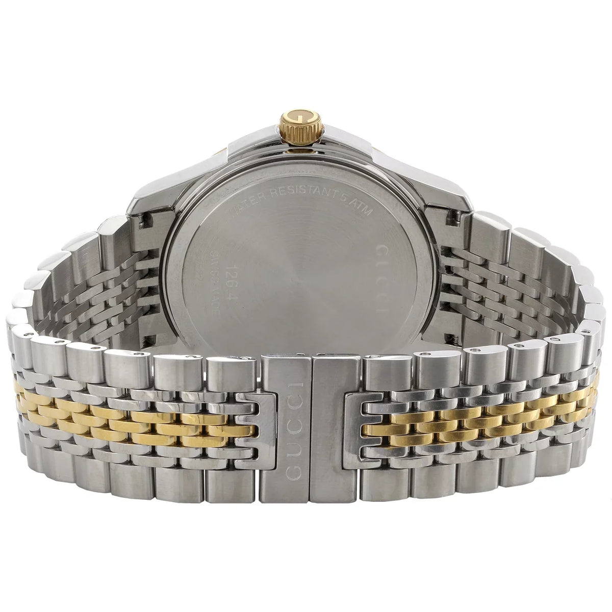 Gucci Ya126409 Diamond Watch -Timeless 38mm Two Tone Yellow . Steel  2 .