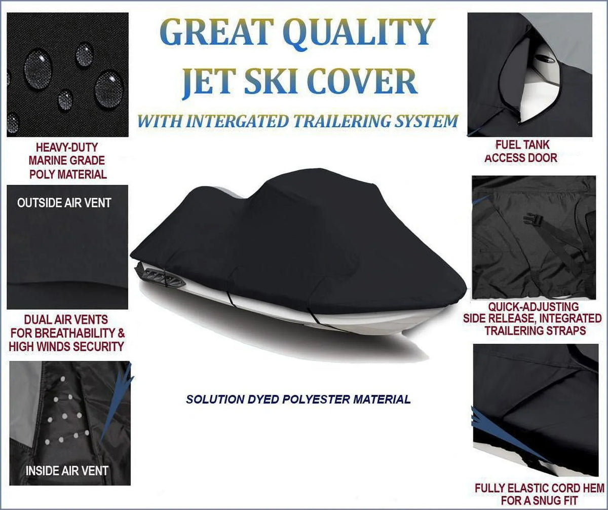 600  JetSki Cover Compatible for Bombardier Sea Doo Sea-Doo  1993 1994 1995 1996 1997 1998 Watercraft Jet Ski  Cover 1 Seater