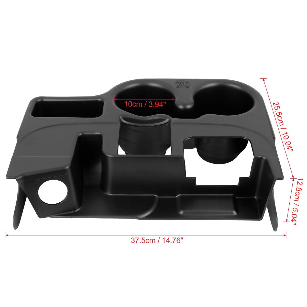 Car Center Console Cup Holder Black for Dodge  1500 2008-2010