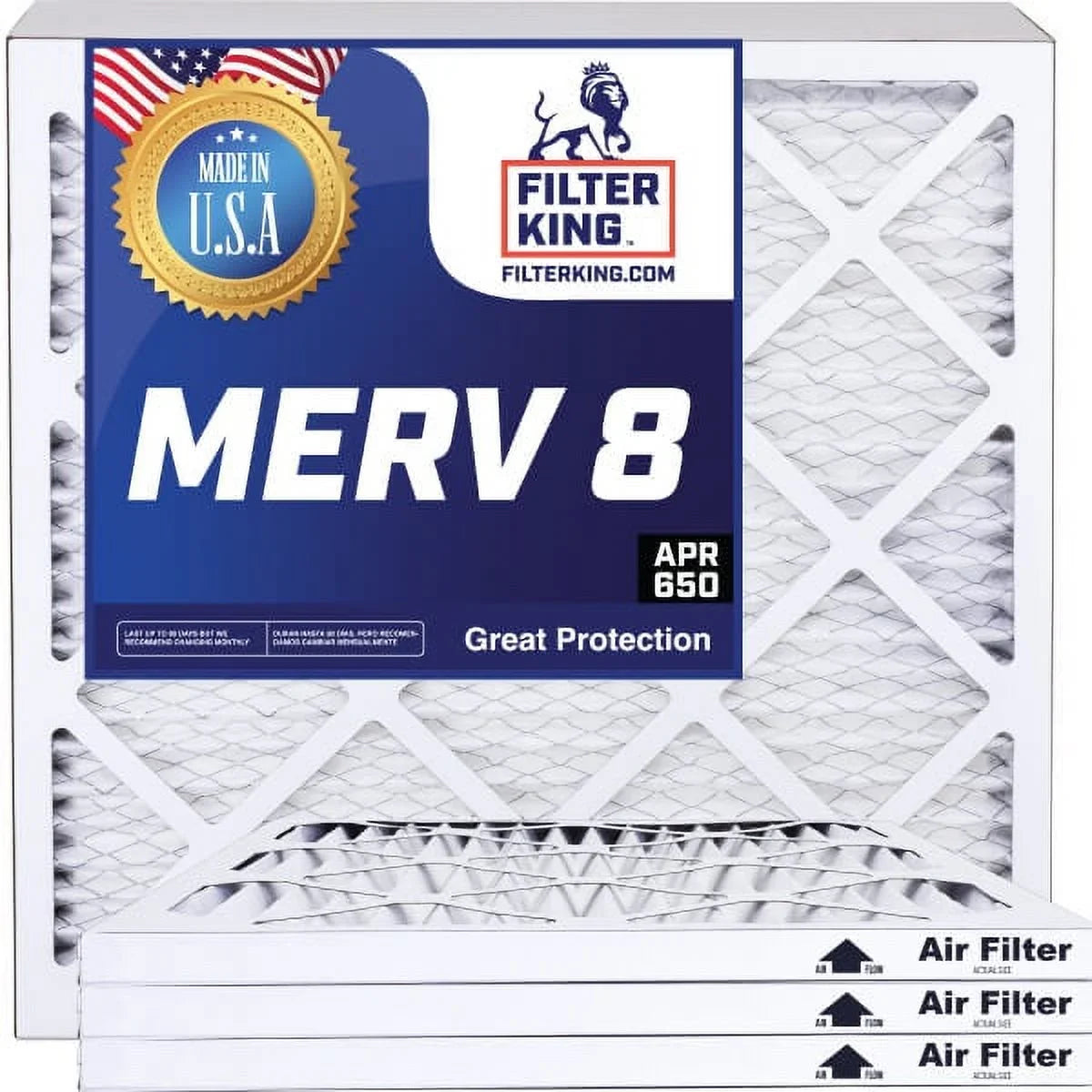Filter King 9x23x1 Air Filter | 4- |  8  Pleated / Furnace Filters |    | Actual Size: 9 x 23 x .75"