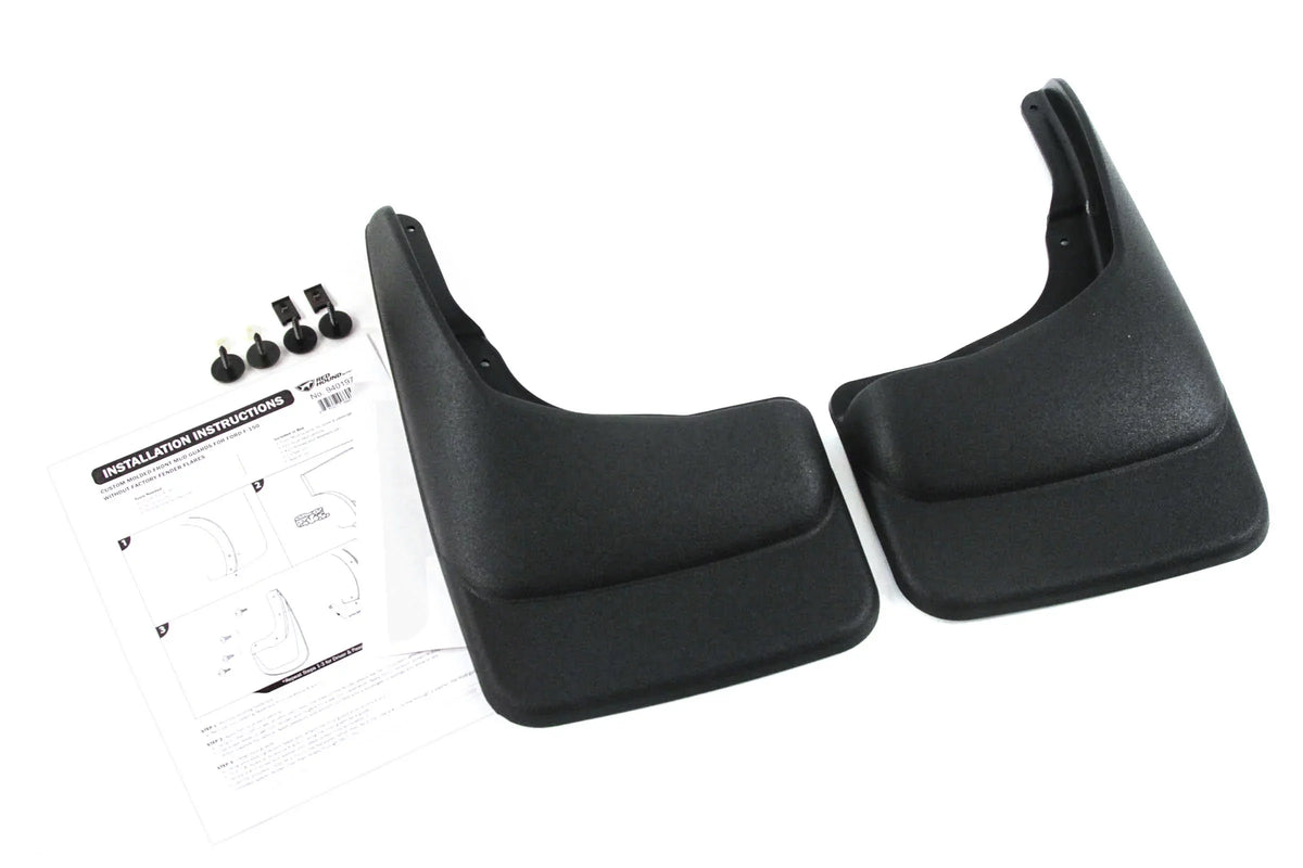 Red Hound Auto Premium Heavy Duty Molded 2004-2014 Compatible with Ford -150 Mud Flaps Guards Splash Front Rear 4pc Set (Without Fender Flares) -16A550- -16A550-